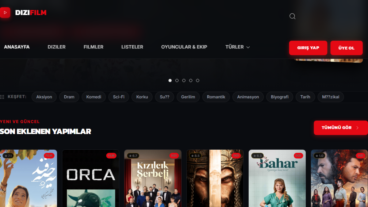 DiziFilm.net — Dizi, Film & Sinema Portalı