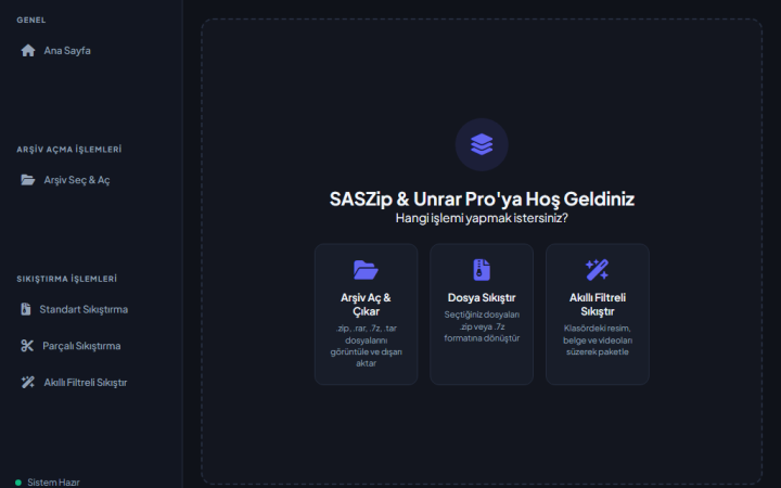 SASZip & Unrar Pro ekran görüntüsü